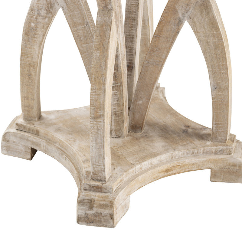 Evelyn Brown/White Accent Table - Ornate Home