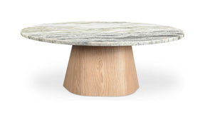 Evelyn Green Onyx Marble Coffee Table - Ornate Home