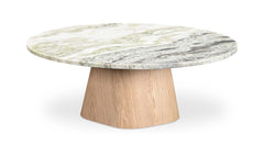 Evelyn Green Onyx Marble Coffee Table - Ornate Home
