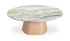 Evelyn Green Onyx Marble Coffee Table - Ornate Home