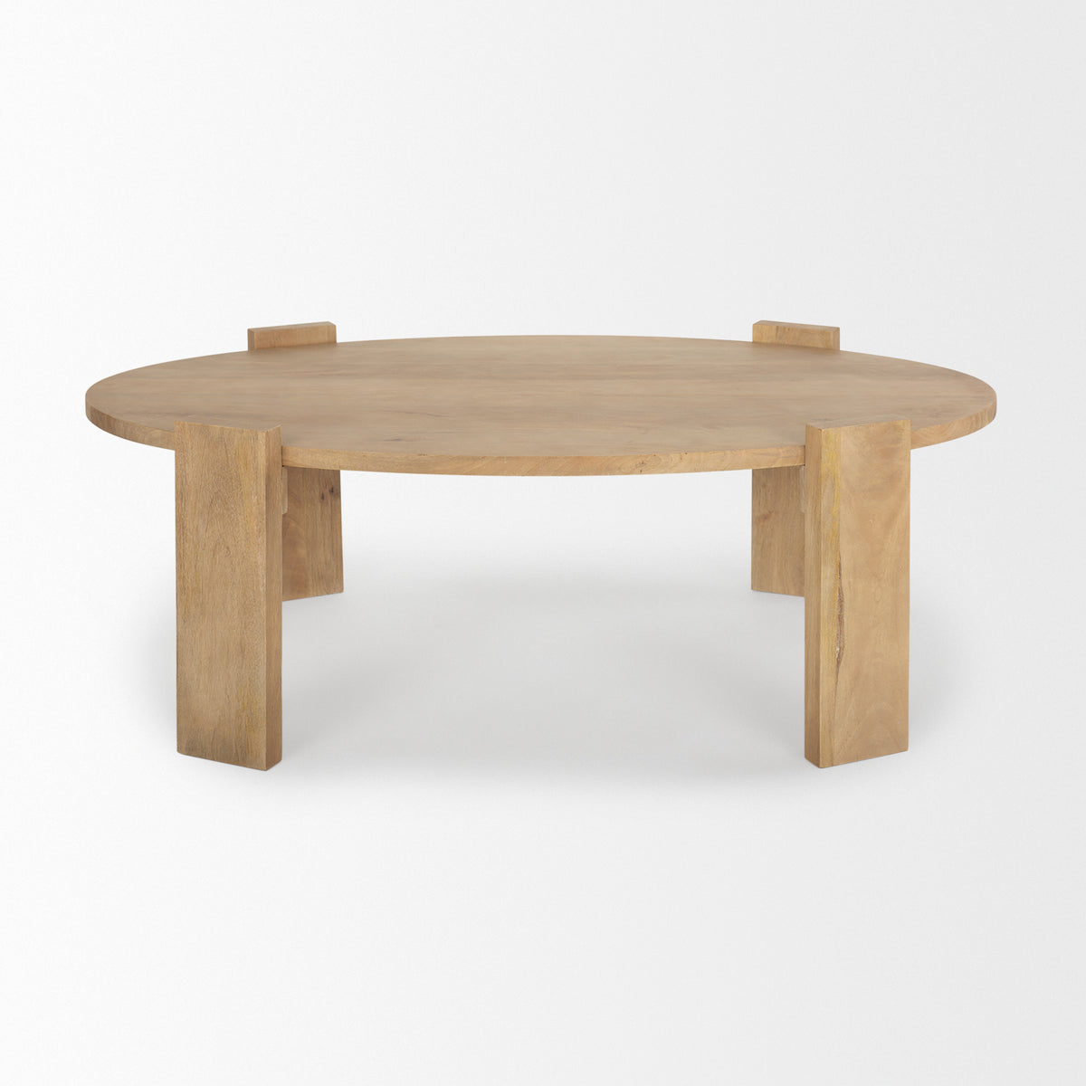 Evelyn Light Brown Oblong Coffee Table - Ornate Home