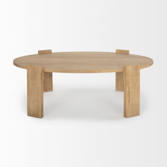 Evelyn Light Brown Oblong Coffee Table - Ornate Home
