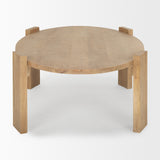 Evelyn Light Brown Oblong Coffee Table - Ornate Home