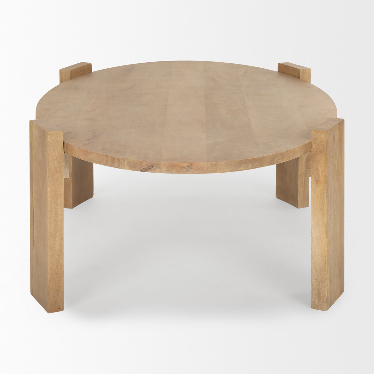 Evelyn Light Brown Oblong Coffee Table - Ornate Home