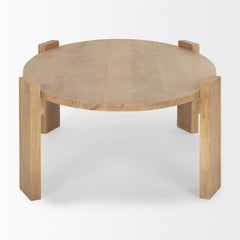 Evelyn Light Brown Oblong Coffee Table - Ornate Home