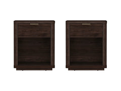 Evelyn Nightstand in Brown (set of 2) - Ornate Home