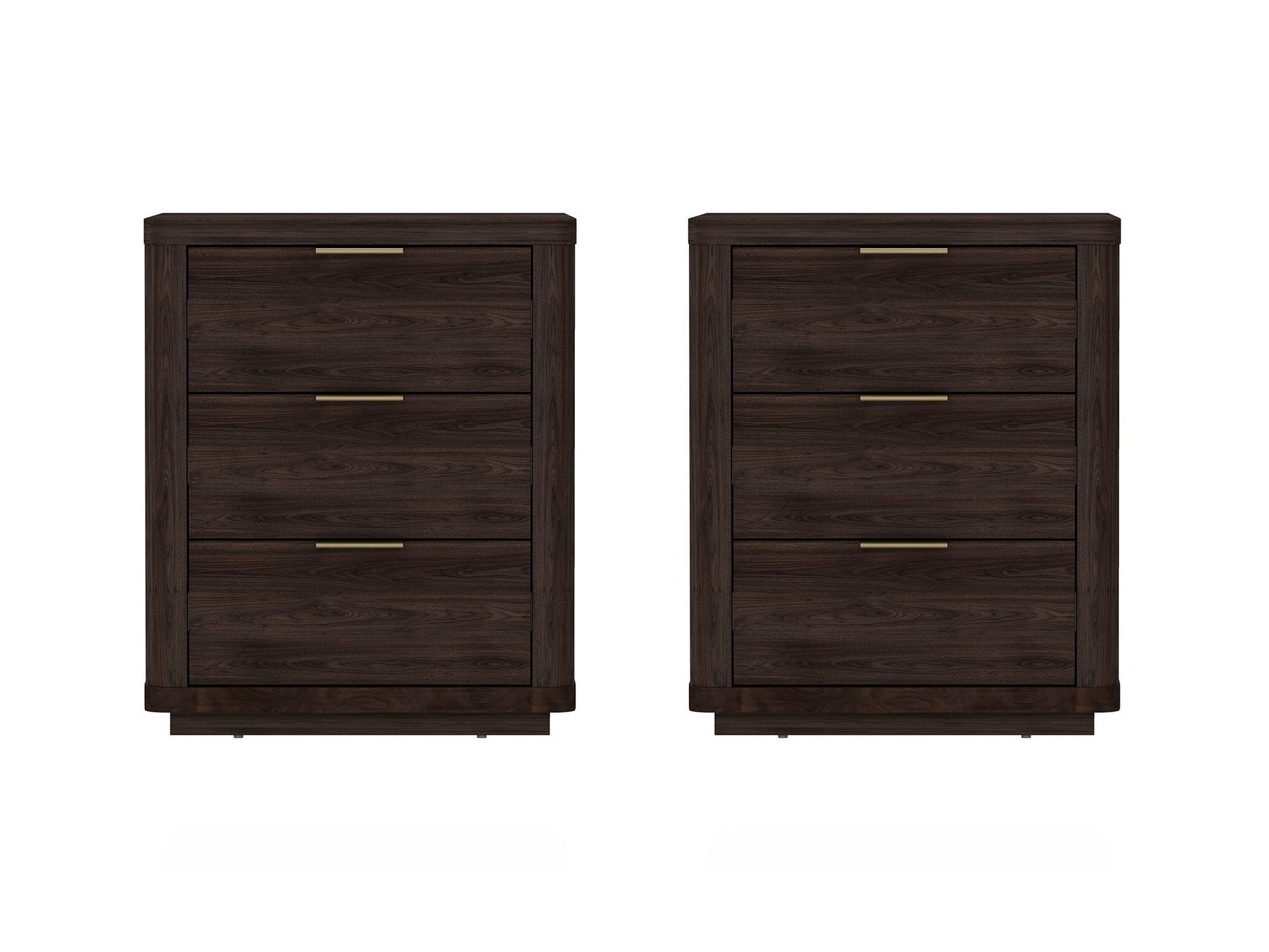 Evelyn Nightstand in Brown (set of 2) - Ornate Home