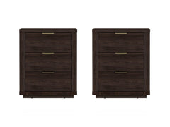 Evelyn Nightstand in Brown (set of 2) - Ornate Home
