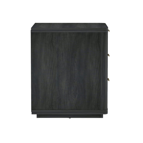 Evelyn Nightstand in Charcoal Grey - Ornate Home