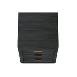Evelyn Nightstand in Charcoal Grey - Ornate Home
