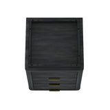 Evelyn Nightstand in Charcoal Grey - Ornate Home