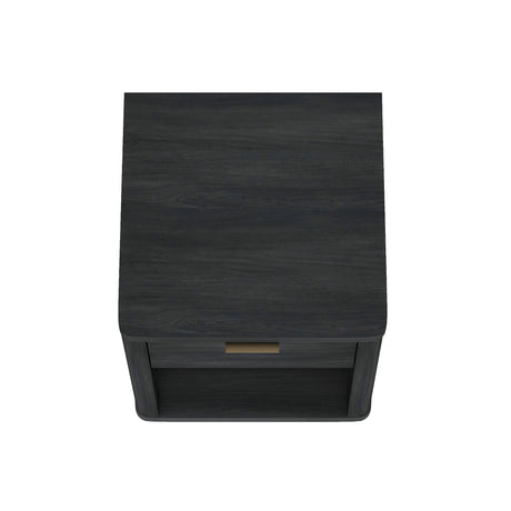 Evelyn Nightstand in Charcoal Grey (set of 2) - Ornate Home