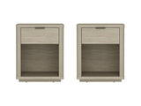 Evelyn Nightstand in Natural (set of 2) - Ornate Home