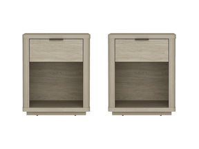 Evelyn Nightstand in Natural (set of 2) - Ornate Home