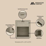 Evelyn Nightstand in Natural (set of 2) - Ornate Home