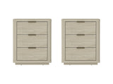 Evelyn Nightstand in Natural (set of 2) - Ornate Home
