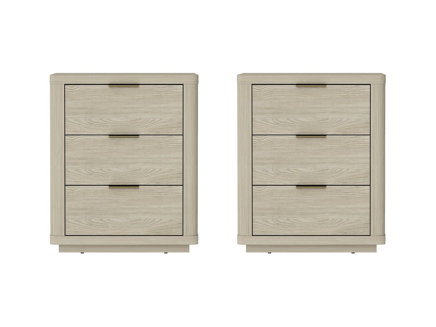 Evelyn Nightstand in Natural (set of 2) - Ornate Home