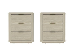 Evelyn Nightstand in Natural (set of 2) - Ornate Home