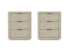 Evelyn Nightstand in Natural (set of 2) - Ornate Home