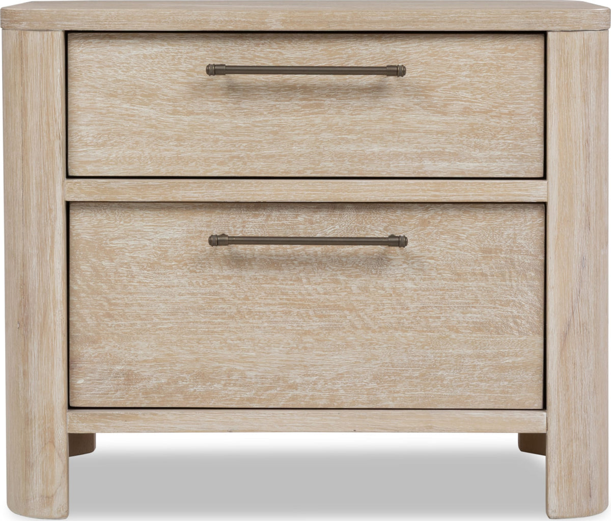 Evelyn Saltwood 2-Drawer Nightstand - Ornate Home