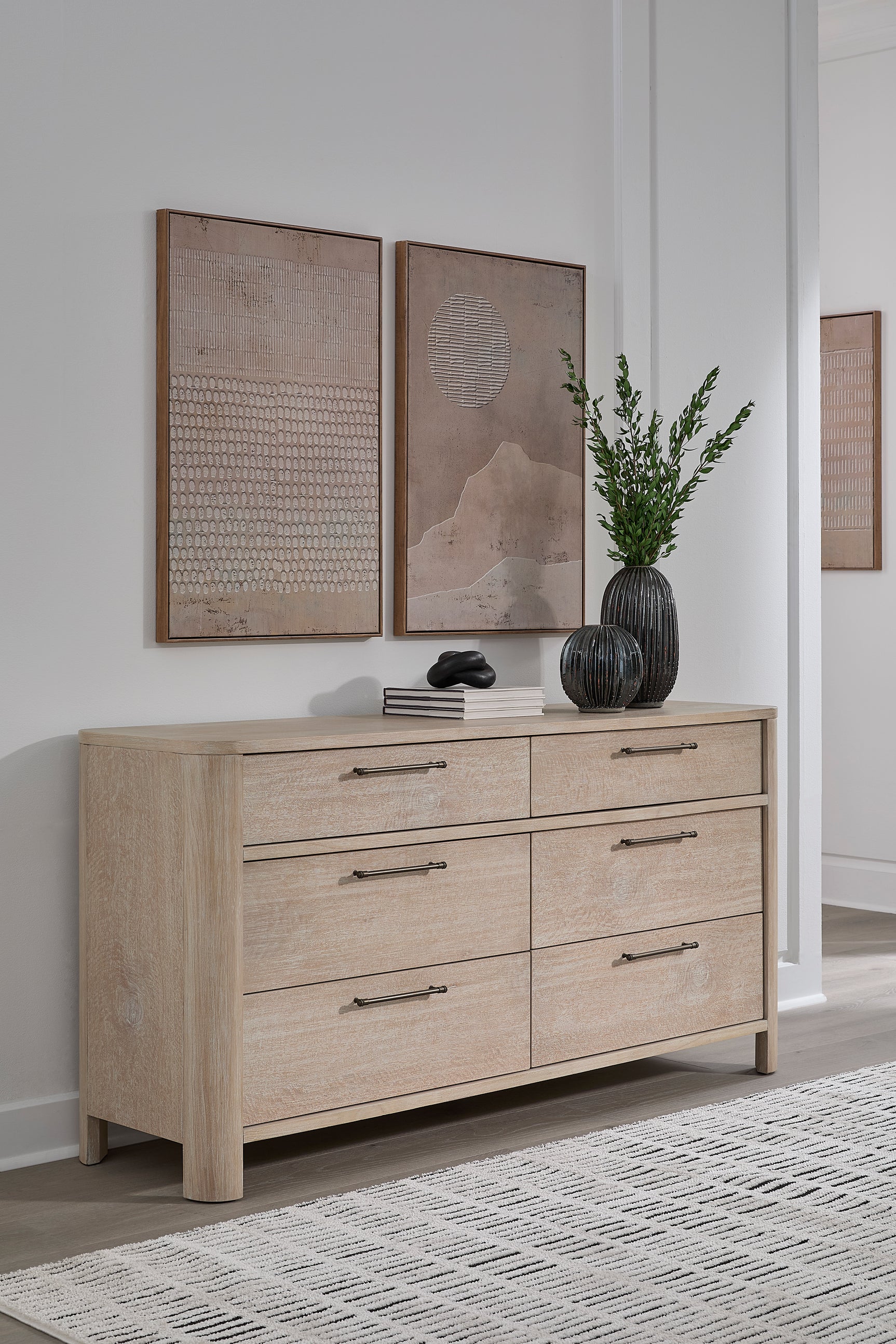 Evelyn Saltwood 6-Drawer Dresser - Ornate Home