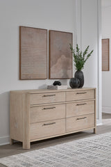 Evelyn Saltwood 6-Drawer Dresser - Ornate Home