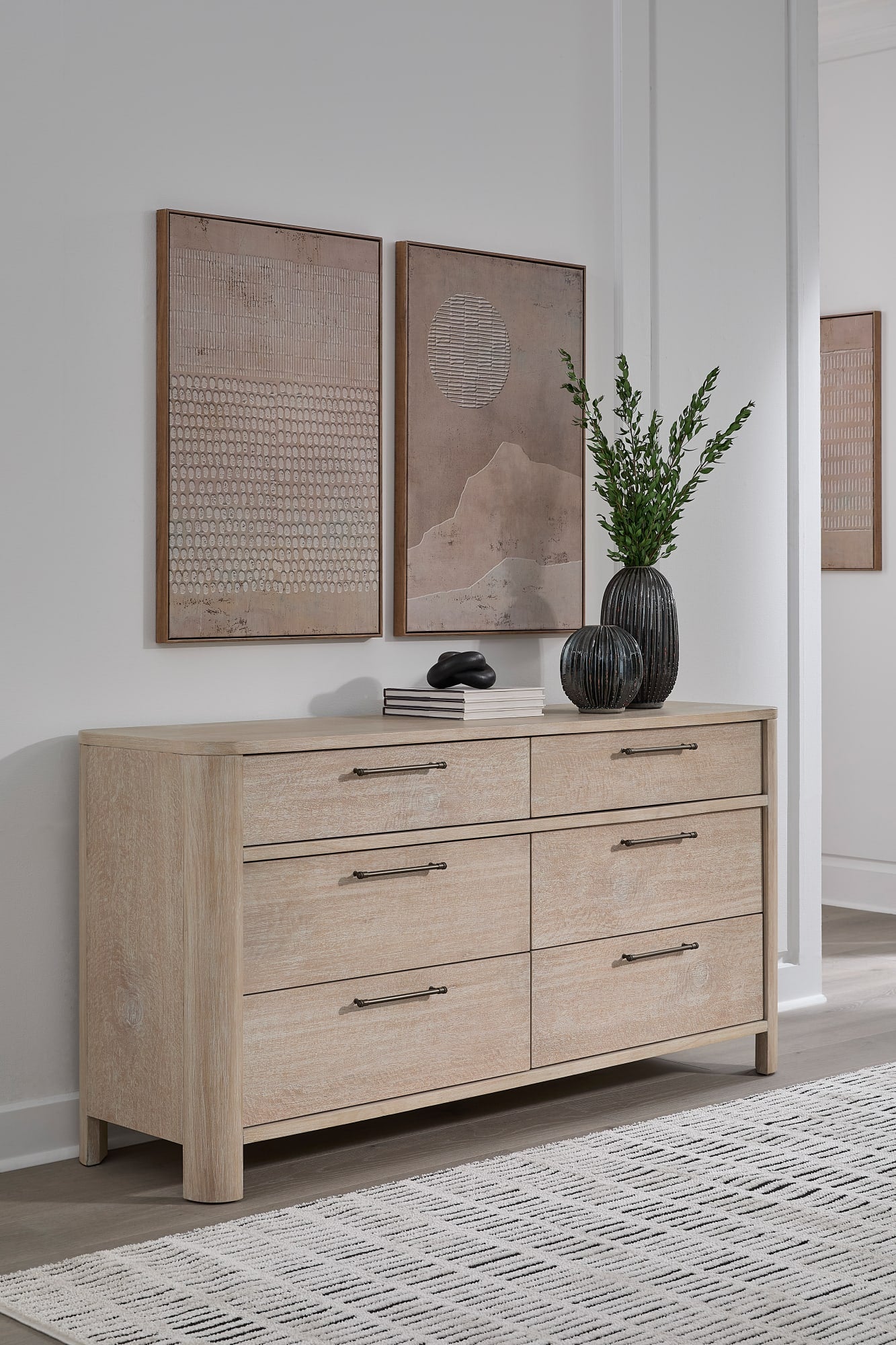 Evelyn Saltwood 6-Drawer Dresser - Ornate Home