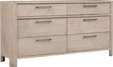 Evelyn Saltwood 6-Drawer Dresser - Ornate Home