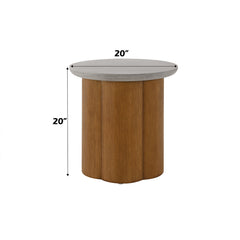 Evelyn Walnut End Table - Ornate Home