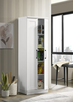 Evelyn White 23"W Storage Cabinet - Ornate Home
