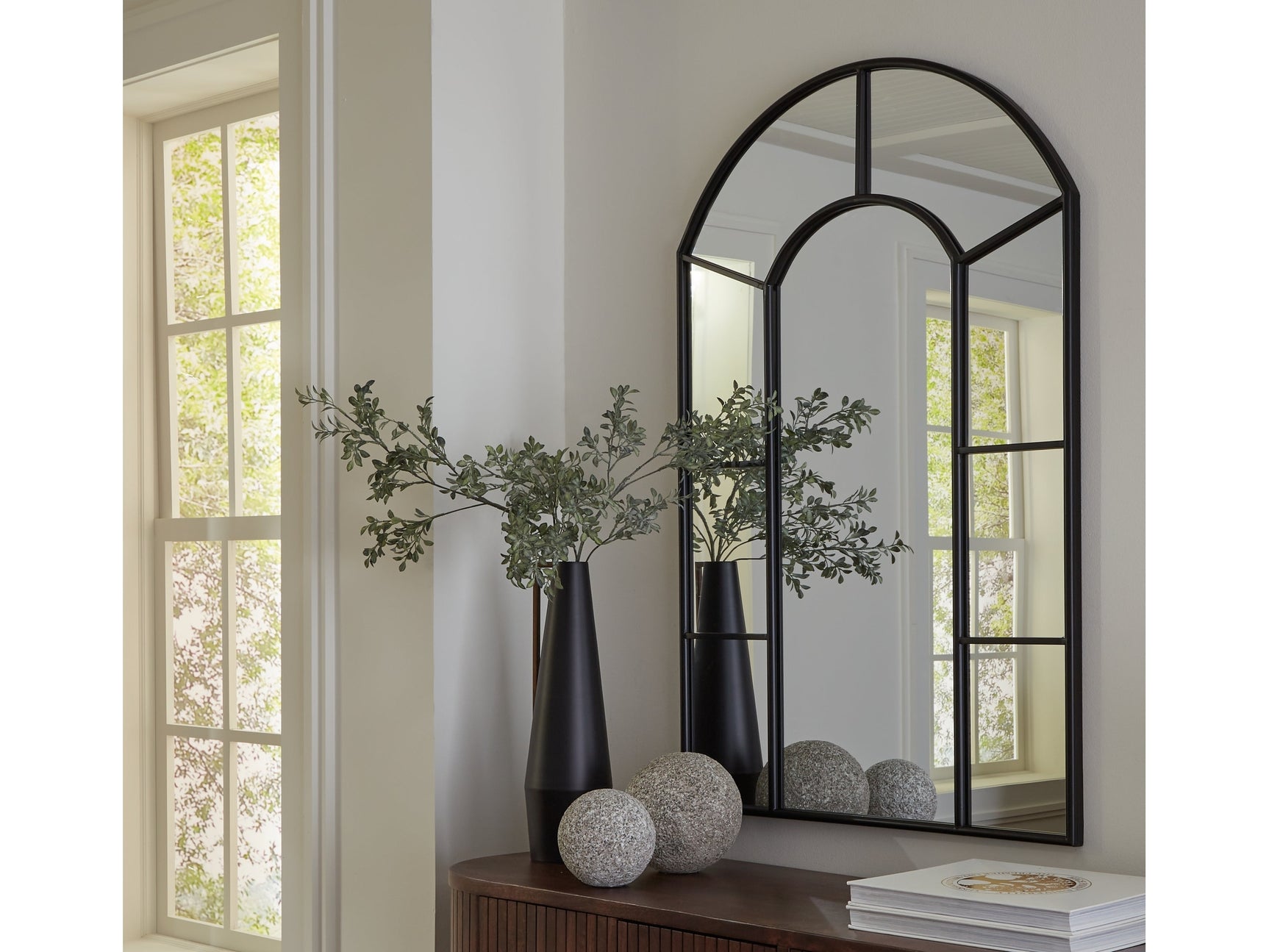 Evengton Black Accent Mirror - Ornate Home