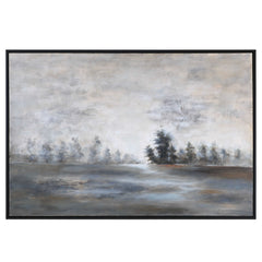 Evening Mist Multicolor Landscape Art - Ornate Home