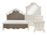 Ever Champagne 4-piece Queen Bedroom Set - Ornate Home
