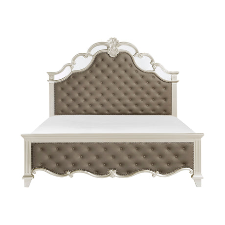 Ever Champagne 4-piece Queen Bedroom Set - Ornate Home