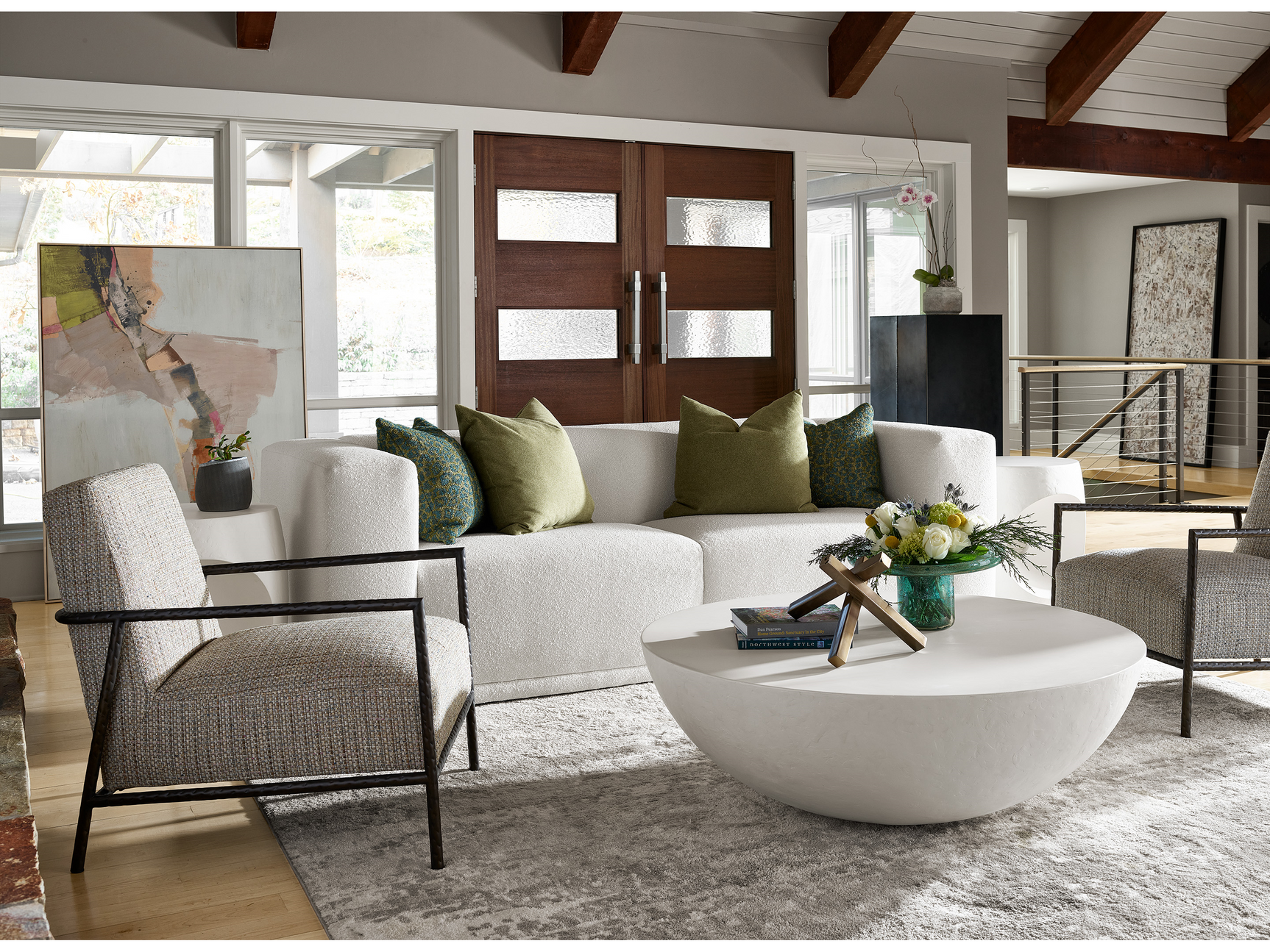 Everdin Abaco White Cocktail Table - Ornate Home