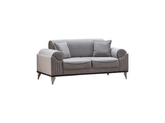 Everest Light Grey 3-pieces (Sofa & Loveseat & Chair) Living Room Set - Ornate Home