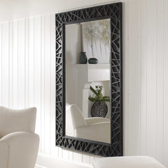 Everest Satin Black Mirror - Ornate Home