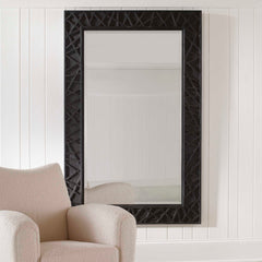 Everest Satin Black Mirror - Ornate Home