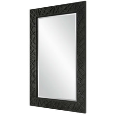 Everest Satin Black Mirror - Ornate Home