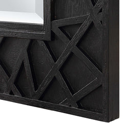 Everest Satin Black Mirror - Ornate Home