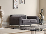 Everest Grey Convertible Loveseat