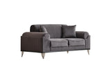 Everest Grey Convertible Loveseat