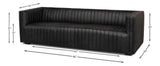 Everett Black Sofa - Ornate Home