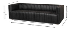 Everett Black Sofa - Ornate Home