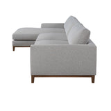 Everett Gray Sectional w/LAF Chaise - Ornate Home