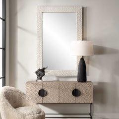 Everett Ivory Stone Mirror - Ornate Home