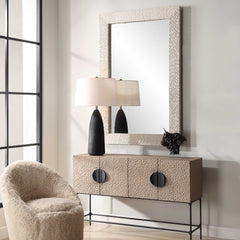 Everett Ivory Stone Mirror - Ornate Home