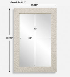 Everett Ivory Stone Mirror - Ornate Home