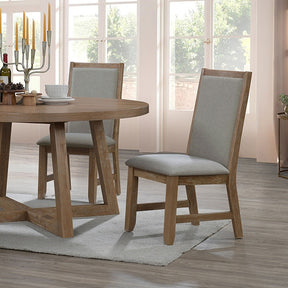 Everett Rustic Brown 5 Pc. Round Table Dining Set - Ornate Home