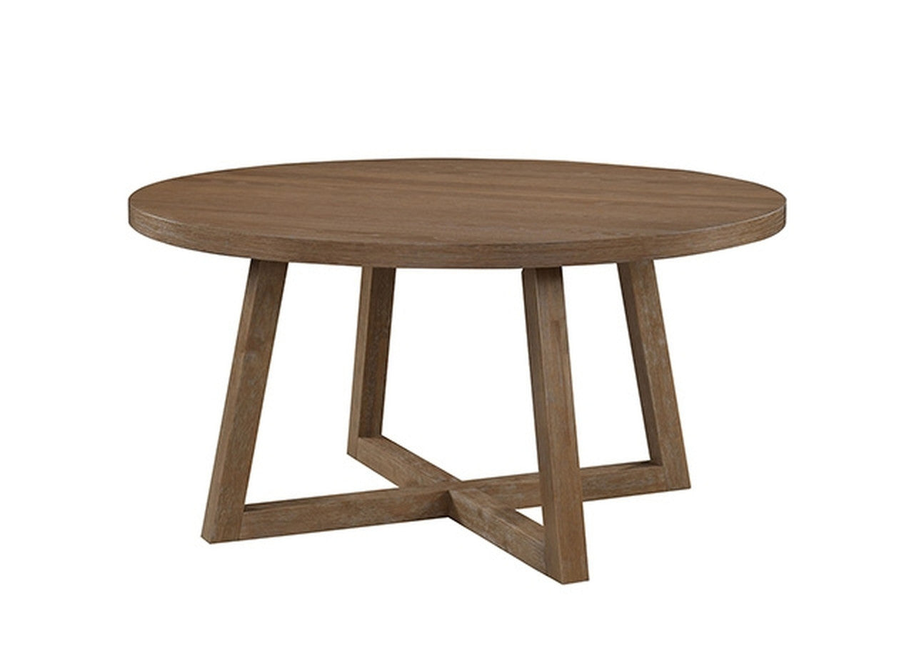 Everett Rustic Brown 5 Pc. Round Table Dining Set - Ornate Home